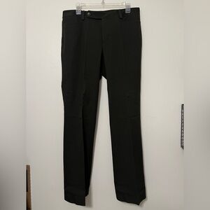 Lauren Ralph Lauren Adelle Size 10 Dark Olive Green Straight Leg‎ Dress Pants